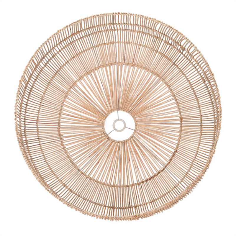 Abat-jour suspension en rotin naturel Ø80x53 cm Solvaira  - 4
