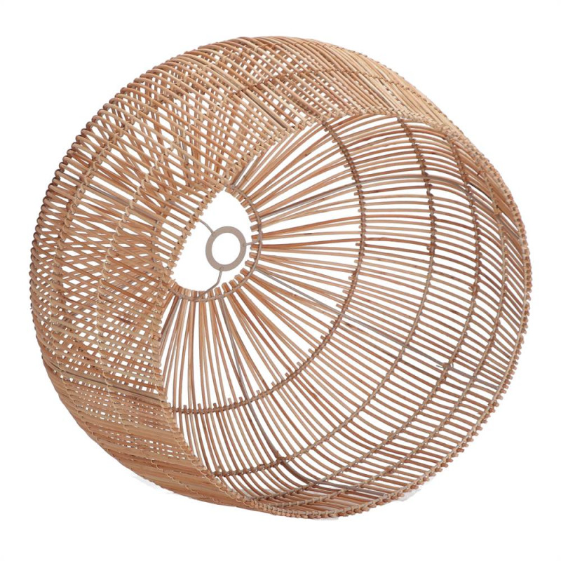 Abat-jour suspension en rotin naturel Ø62x42 cm Solvaira  - 4