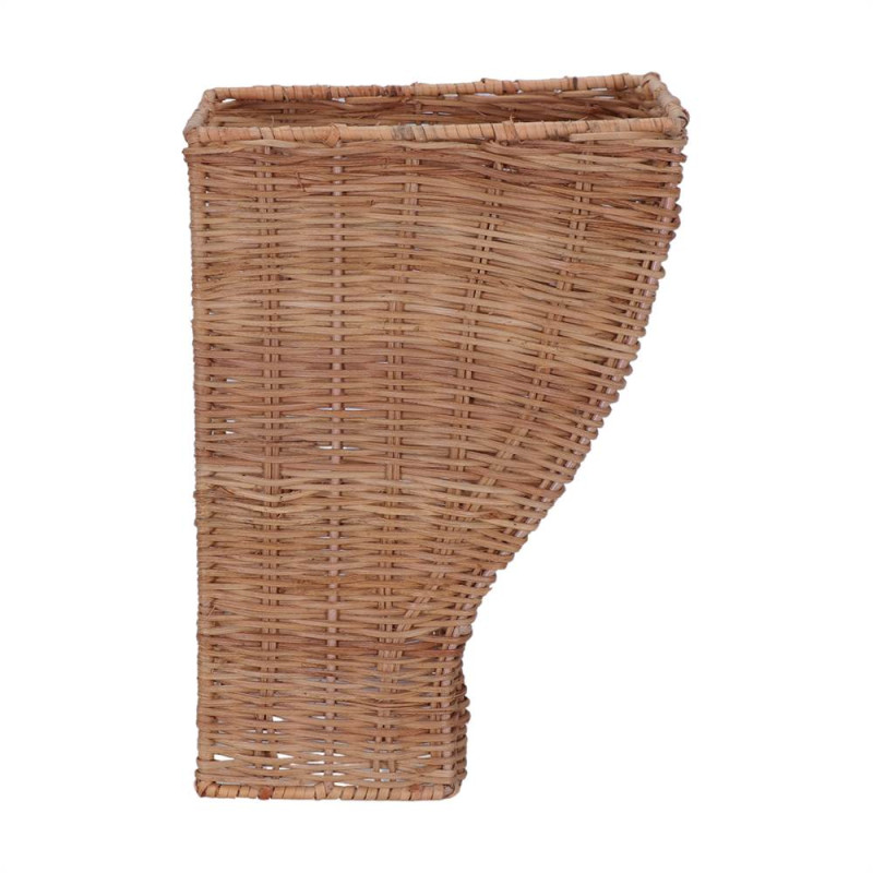 Applique murale en rotin naturel non électrifiée 20x19x25 cm Lixouri  - 4