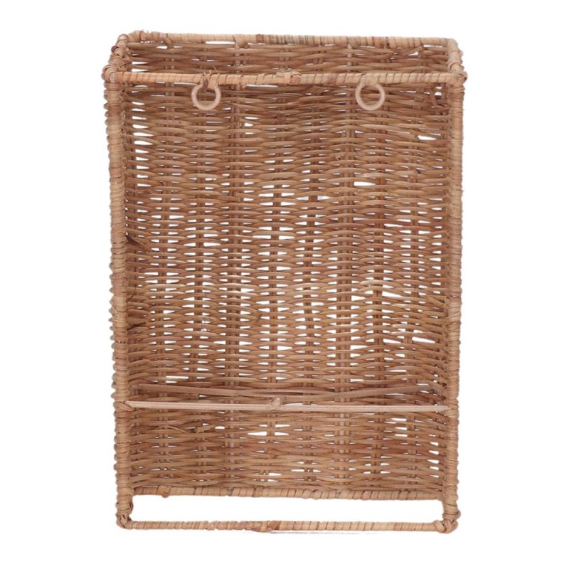 Applique murale en rotin naturel non électrifiée 20x19x25 cm Lixouri  - 5