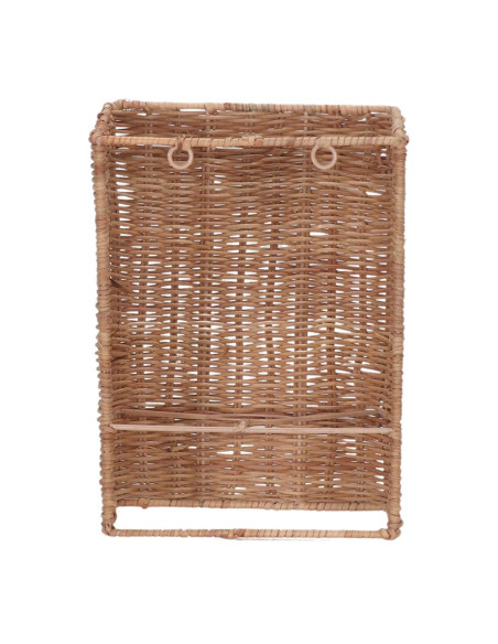 Applique murale en rotin naturel non électrifiée 20x19x25 cm Lixouri  - 5