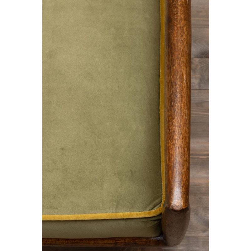 Banquette bout de lit velours vert manguier 136x56x51 cm Farrow  - 7