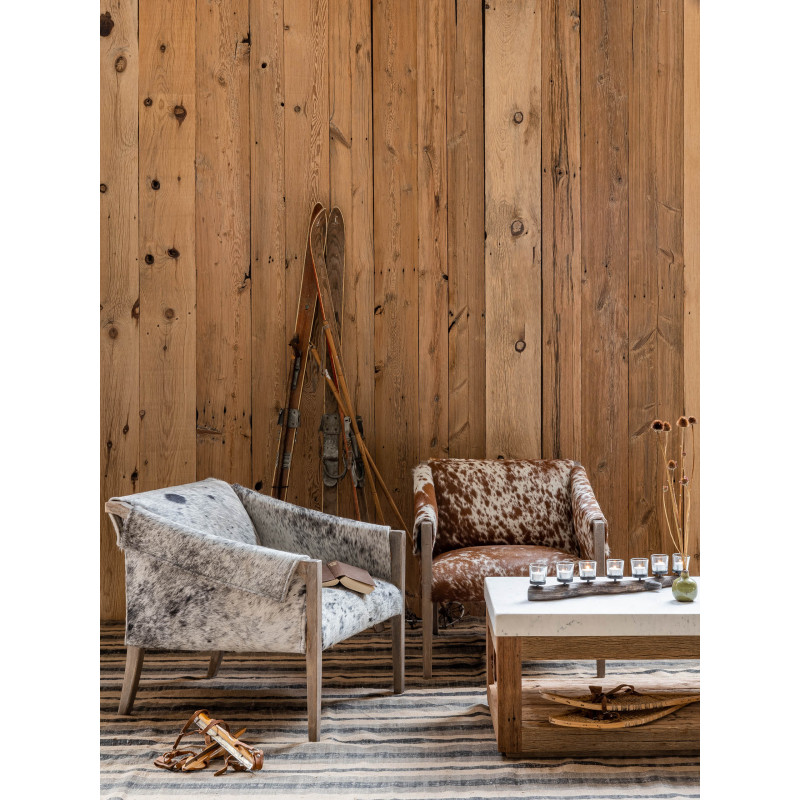Fauteuil peau de vache manguier Rochebrune  - 2