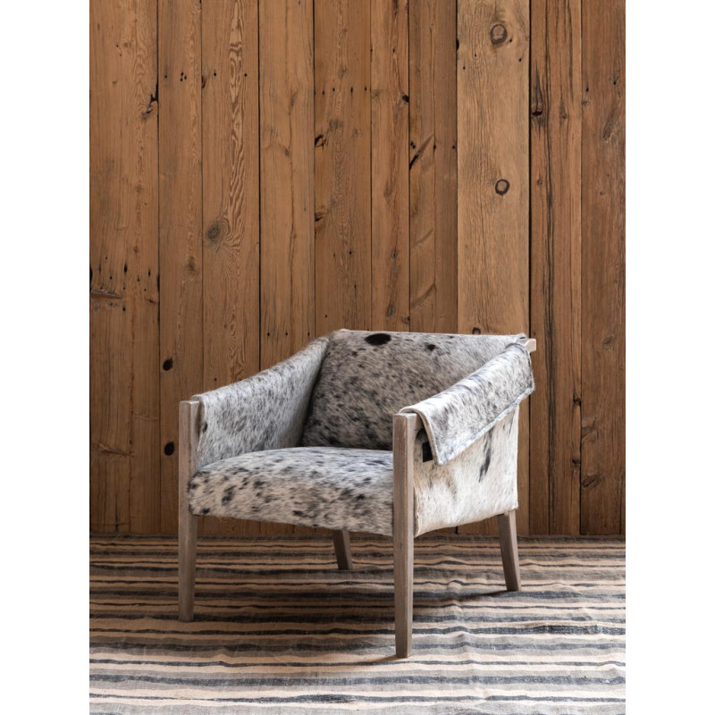 Fauteuil peau de vache manguier Rochebrune  - 3