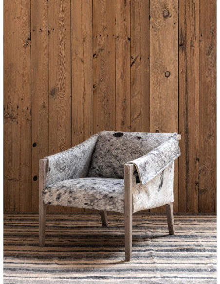 Fauteuil peau de vache manguier Rochebrune  - 3