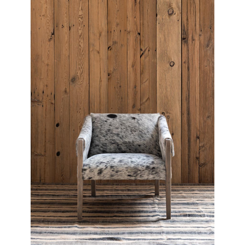 Fauteuil peau de vache manguier Rochebrune  - 4