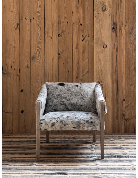 Fauteuil peau de vache manguier Rochebrune  - 4