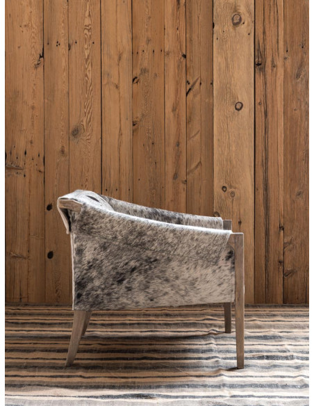 Fauteuil peau de vache manguier Rochebrune  - 5