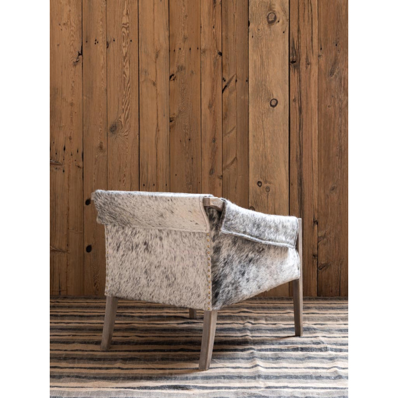 Fauteuil peau de vache manguier Rochebrune  - 6