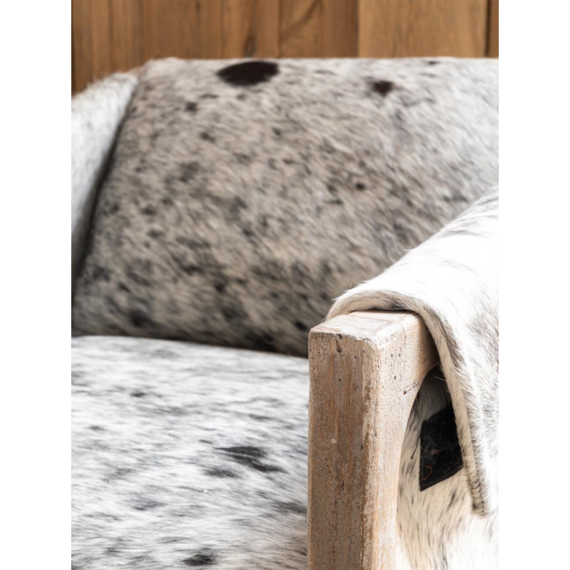 Fauteuil peau de vache manguier Rochebrune  - 7