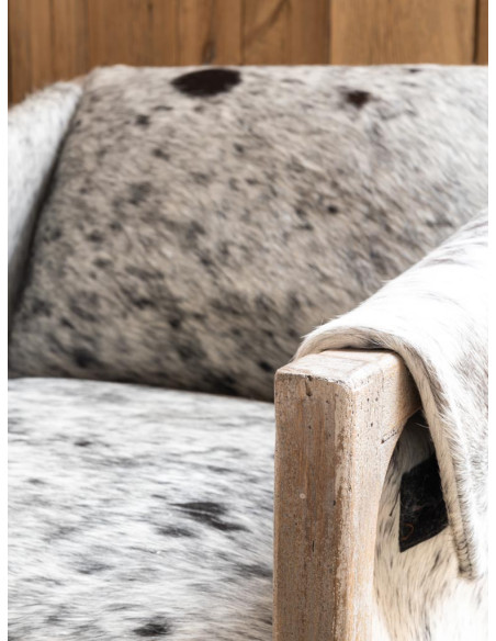 Fauteuil peau de vache manguier Rochebrune  - 7