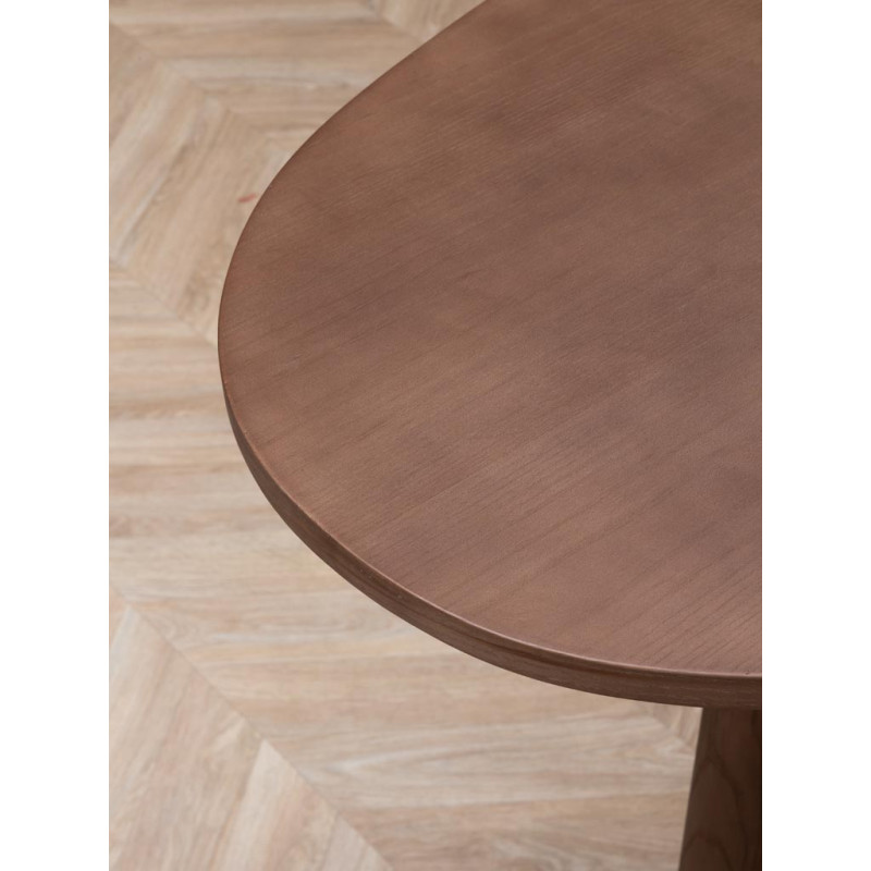 Table haute ovale chêne doré 160 cm Barrio  - 5