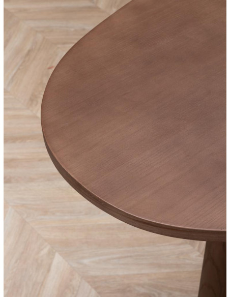 Table haute ovale chêne doré 160 cm Barrio  - 5