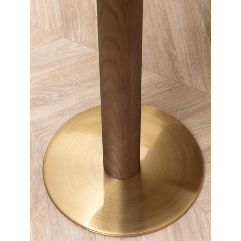Table haute ovale chêne doré 160 cm Barrio  - 6