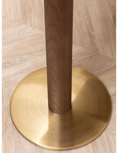 Table haute ovale chêne doré 160 cm Barrio  - 6