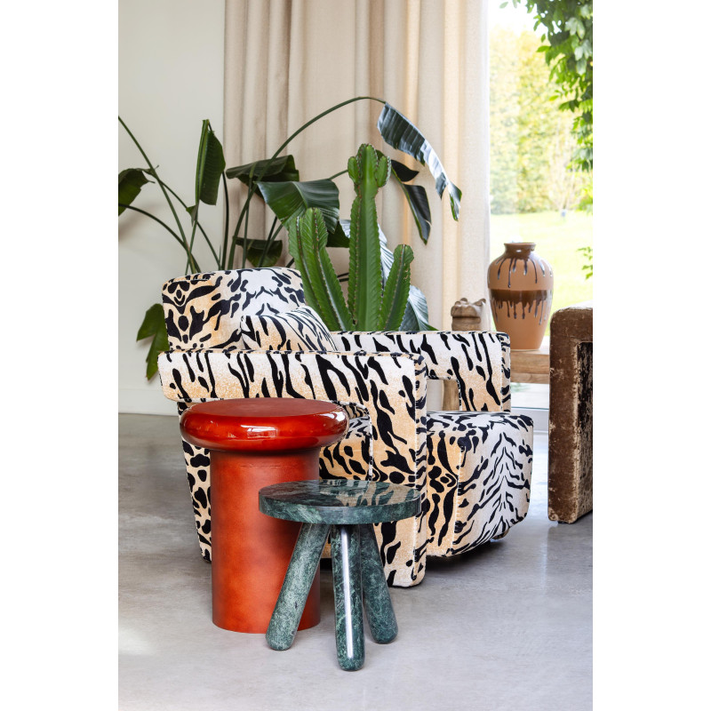 Fauteuil zèbre en velours 75x87,5x74 cm Wild Touch  - 2