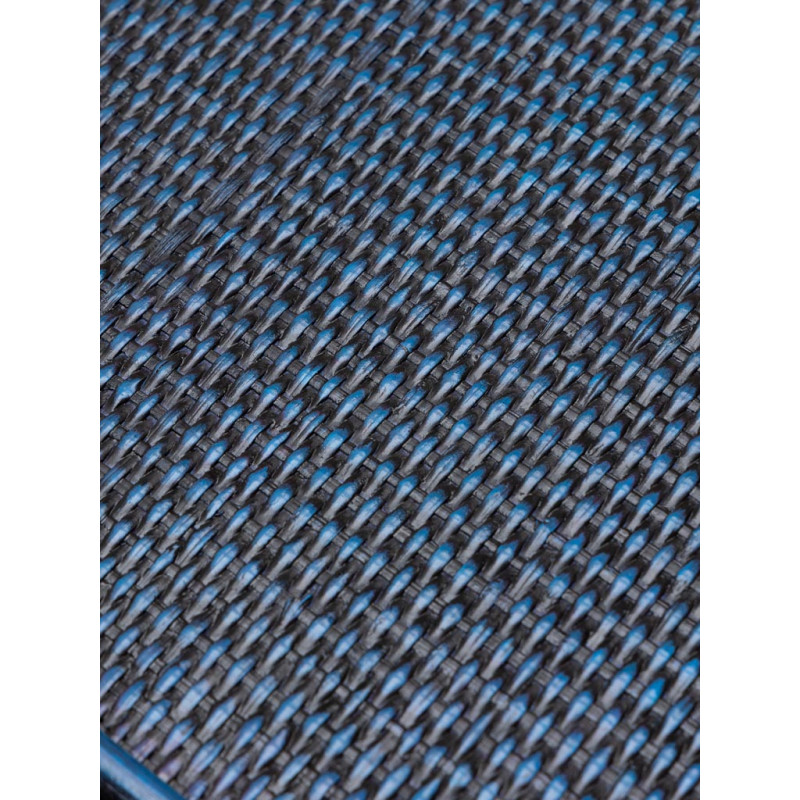 Petite table ronde en rotin bleu 78 cm Pigmento  - 6
