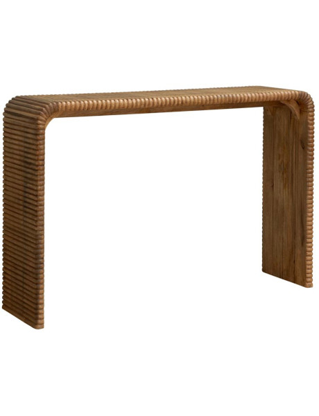 Console d’entrée en manguier rainuré 129x34,5x85,5 cm Arcana  - 1