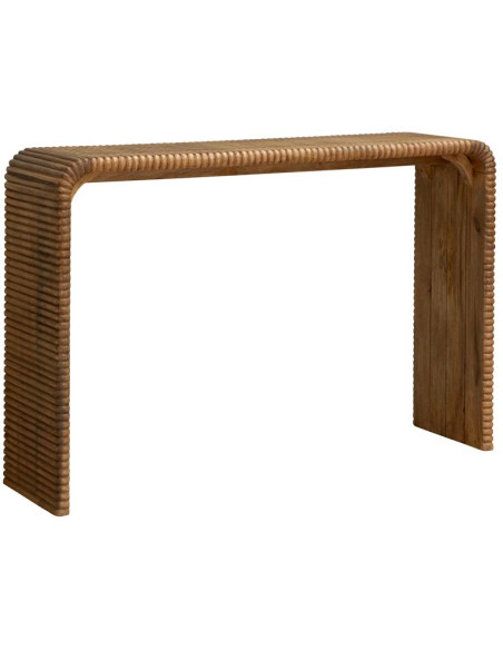 Console d’entrée en manguier rainuré 129x34,5x85,5 cm Arcana  - 1