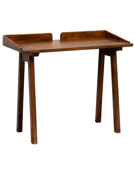 Bureau console bois de manguier 99x50x76 cm Beckett  - 1