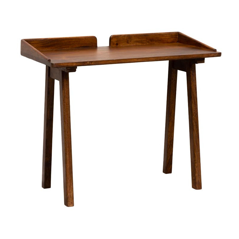 Bureau console bois de manguier 99x50x76 cm Beckett  - 1
