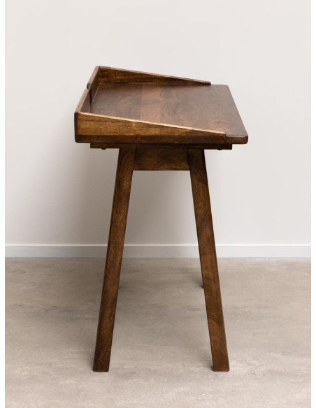 Bureau console bois de manguier 99x50x76 cm Beckett  - 5
