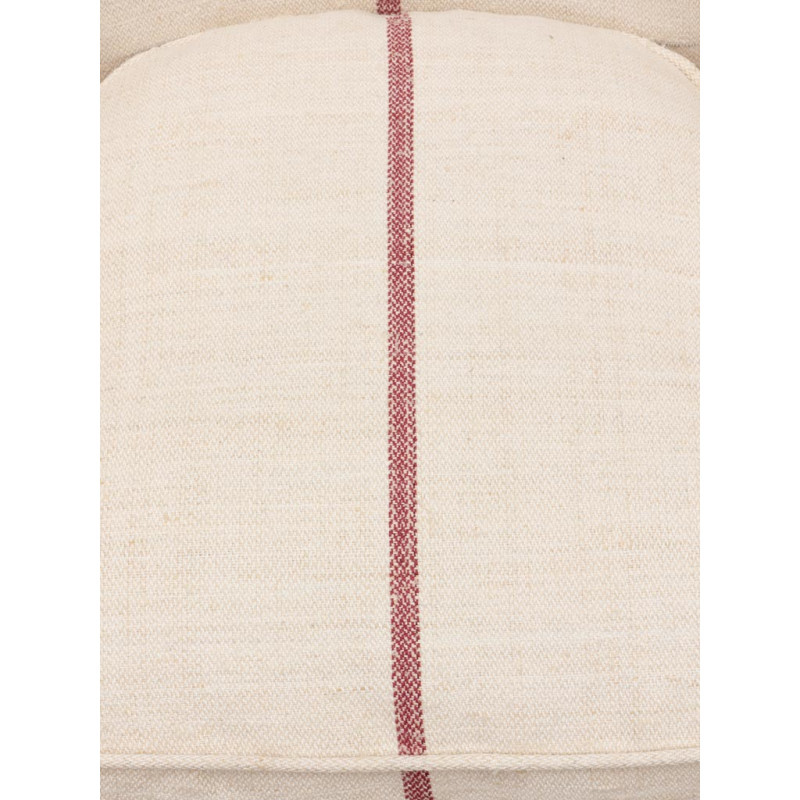 Fauteuil bergère toile sac à farine 70x68x73 cm Turner  - 7
