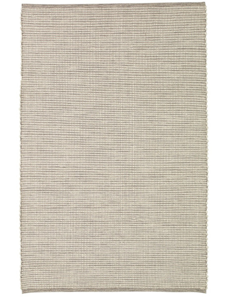 Tapis laine et coton gris blanc cassé 200x300 cm Poppy Hübsch - 1