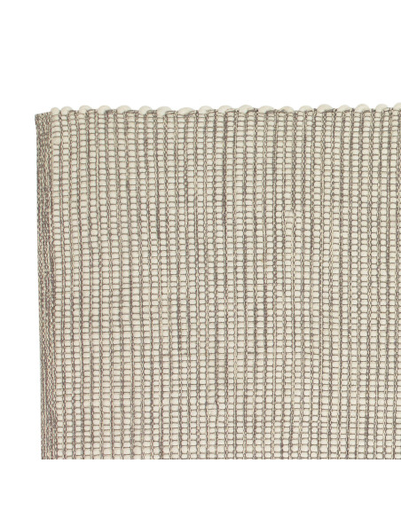 Tapis laine et coton gris blanc cassé 200x300 cm Poppy Hübsch - 3