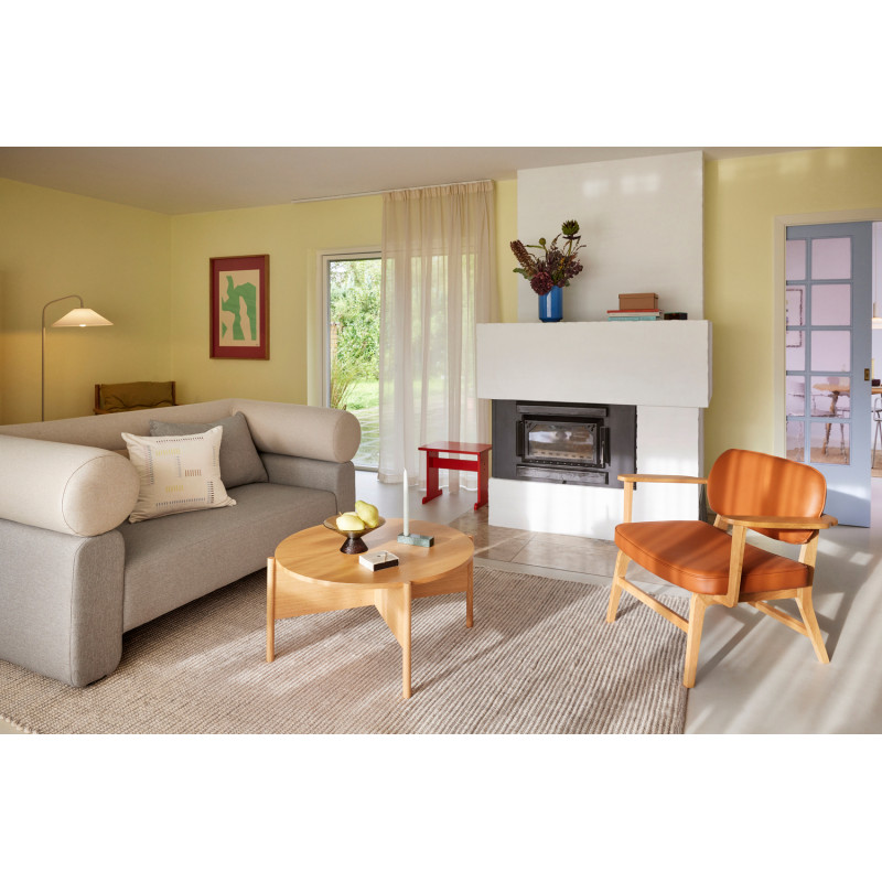 Tapis laine et coton gris blanc cassé 200x300 cm Poppy Hübsch - 4