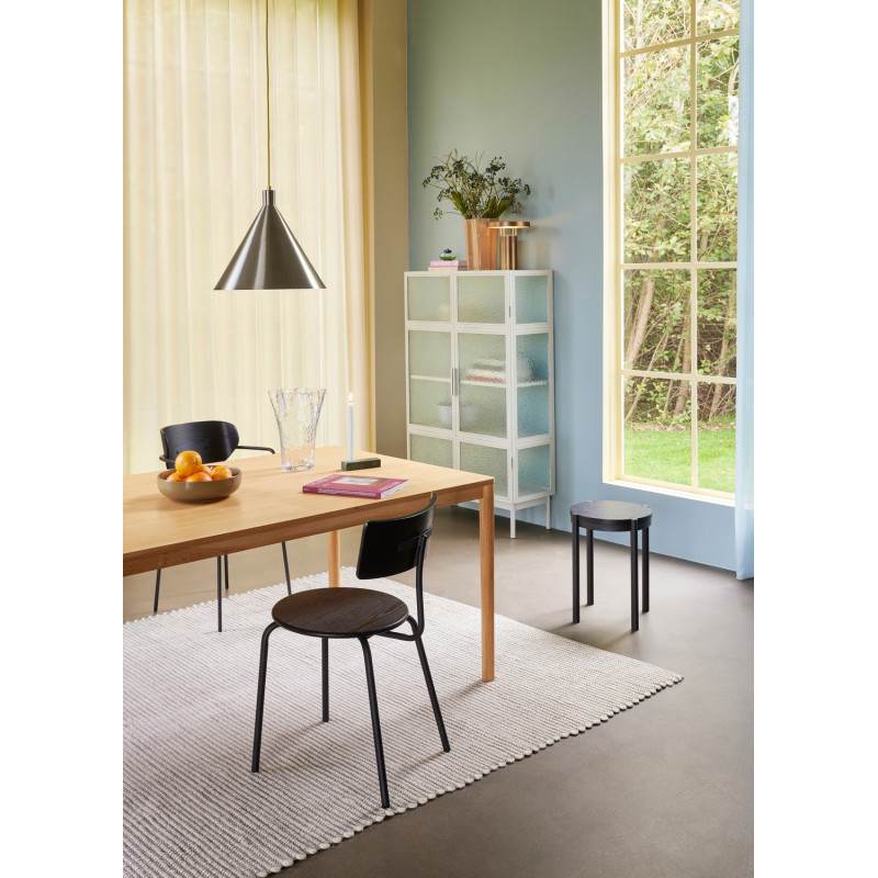 Tapis laine et coton gris blanc cassé 200x300 cm Poppy Hübsch - 5
