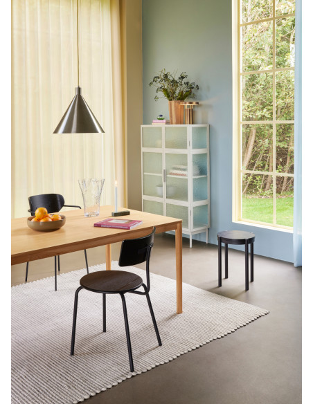 Tapis laine et coton gris blanc cassé 200x300 cm Poppy Hübsch - 5