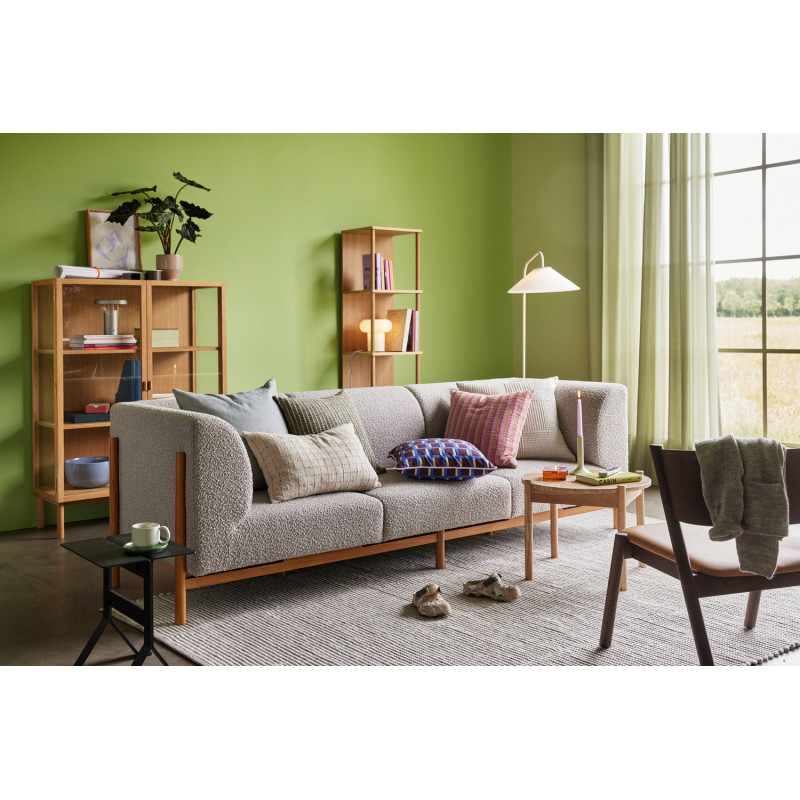Tapis laine et coton gris blanc cassé 200x300 cm Poppy Hübsch - 8