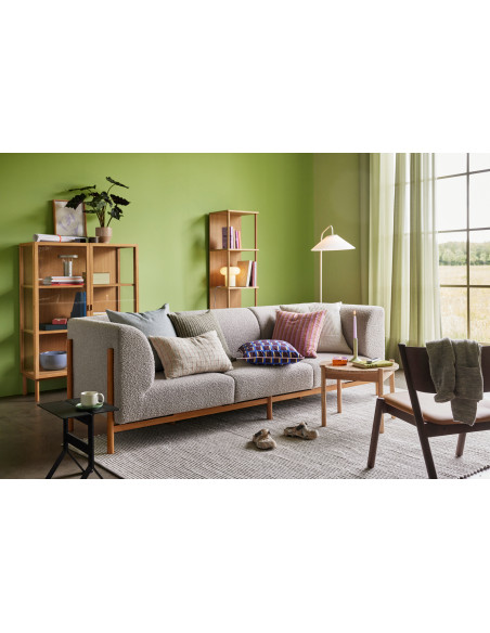 Tapis laine et coton gris blanc cassé 200x300 cm Poppy Hübsch - 8
