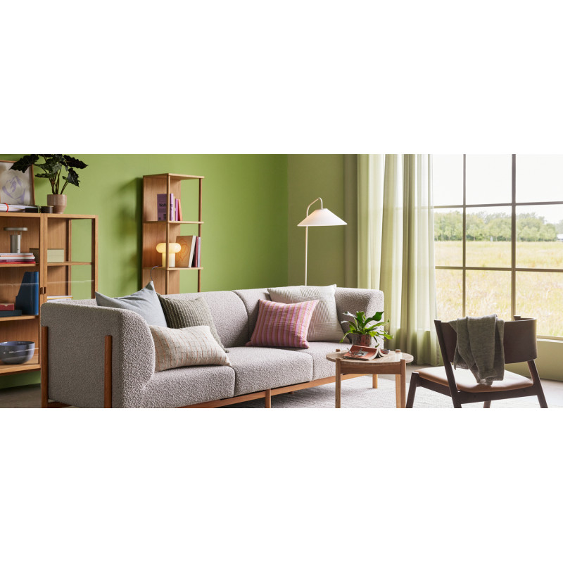 Tapis laine et coton gris blanc cassé 200x300 cm Poppy Hübsch - 9