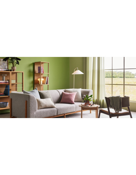 Tapis laine et coton gris blanc cassé 200x300 cm Poppy Hübsch - 9