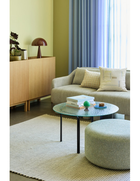 Tapis laine et coton gris blanc cassé 200x300 cm Poppy Hübsch - 11