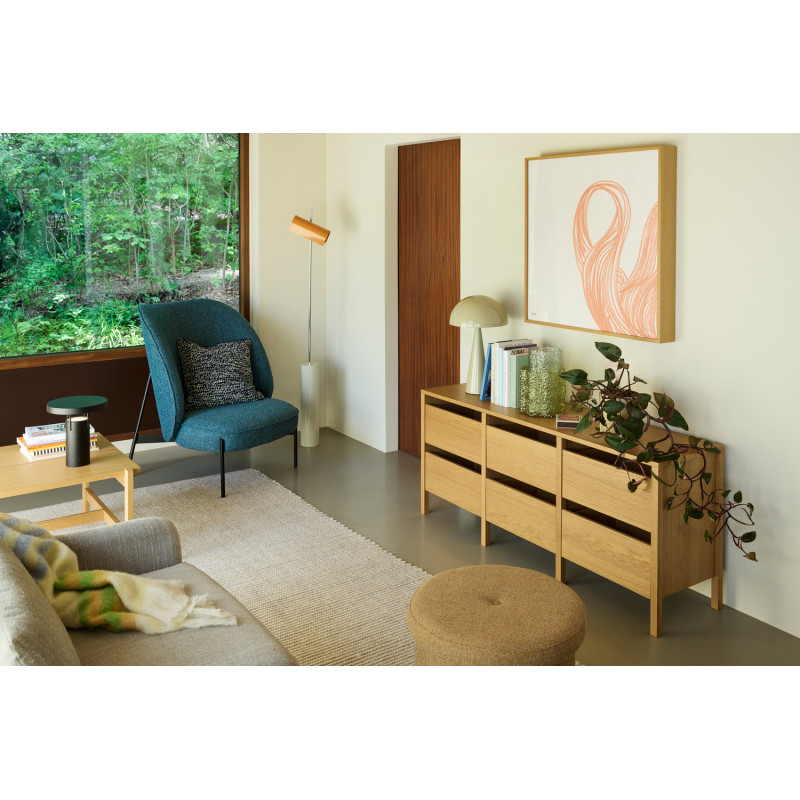 Tapis laine et coton gris blanc cassé 200x300 cm Poppy Hübsch - 12
