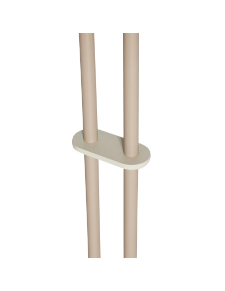 Lampadaire double beige verre blanc 30x50x165 cm Como Hübsch - 3