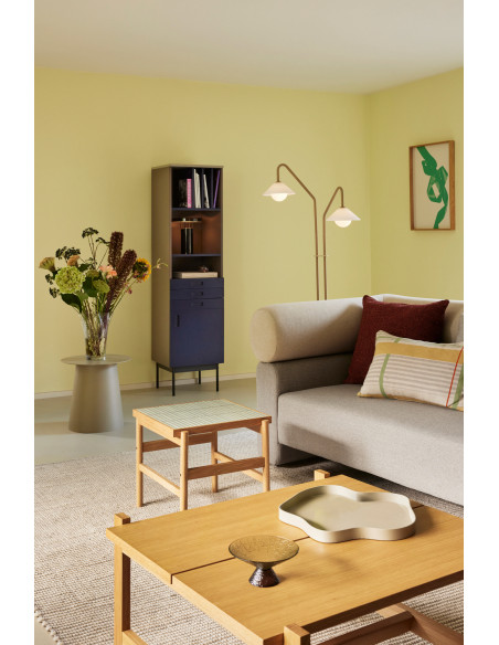 Lampadaire double beige verre blanc 30x50x165 cm Como Hübsch - 9