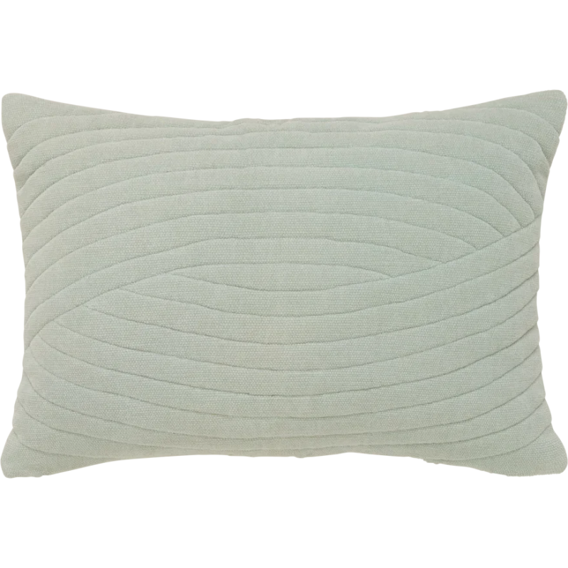 Coussin rectangulaire vert sauge chenille de coton 60x40 cm Arco Urban Nature Culture - 2