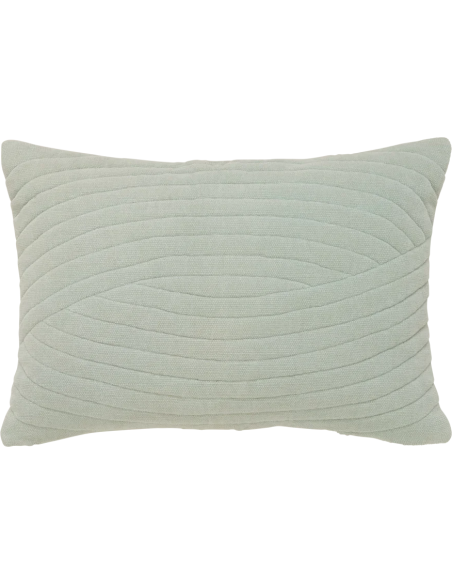Coussin rectangulaire vert sauge chenille de coton 60x40 cm Arco Urban Nature Culture - 2