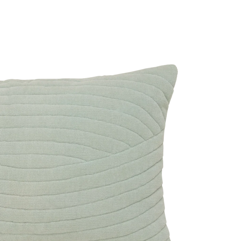 Coussin rectangulaire vert sauge chenille de coton 60x40 cm Arco Urban Nature Culture - 3
