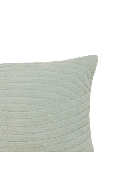 Coussin rectangulaire vert sauge chenille de coton 60x40 cm Arco Urban Nature Culture - 3