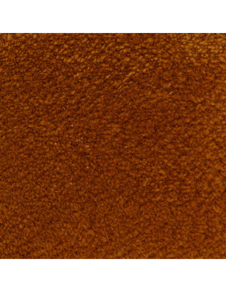 Coussin bouclette ocre en coton laine 50x50 cm Megan Urban Nature Culture - 3