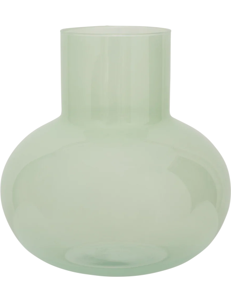 Vase boule verre recyclé vert clair 28x28,4 cm Collo Urban Nature Culture - 1