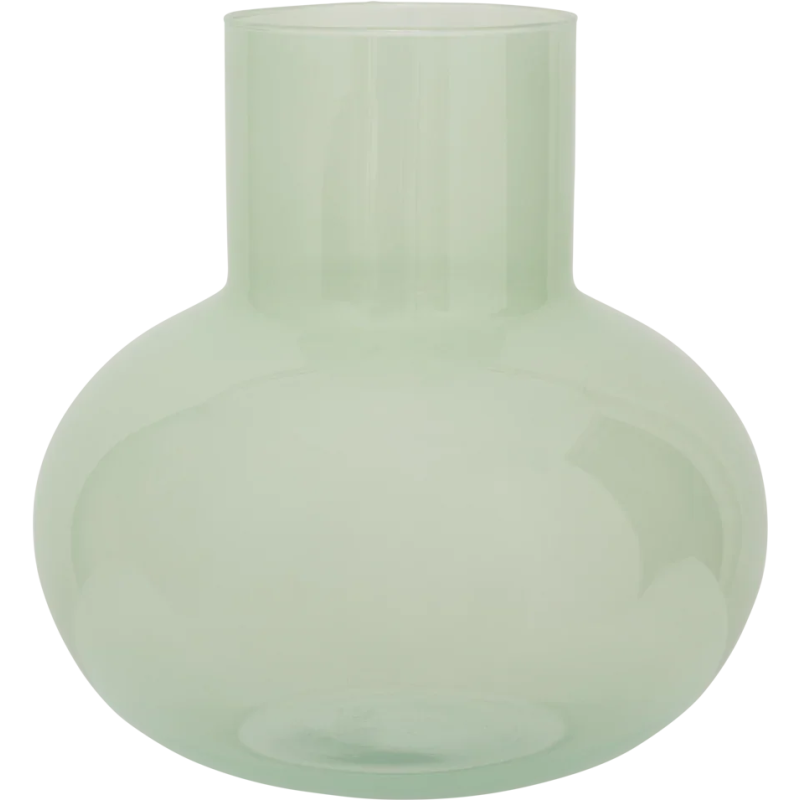 Vase boule verre recyclé vert clair 28x28,4 cm Collo Urban Nature Culture - 1