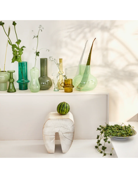 Vase boule verre recyclé vert clair 28x28,4 cm Collo Urban Nature Culture - 3