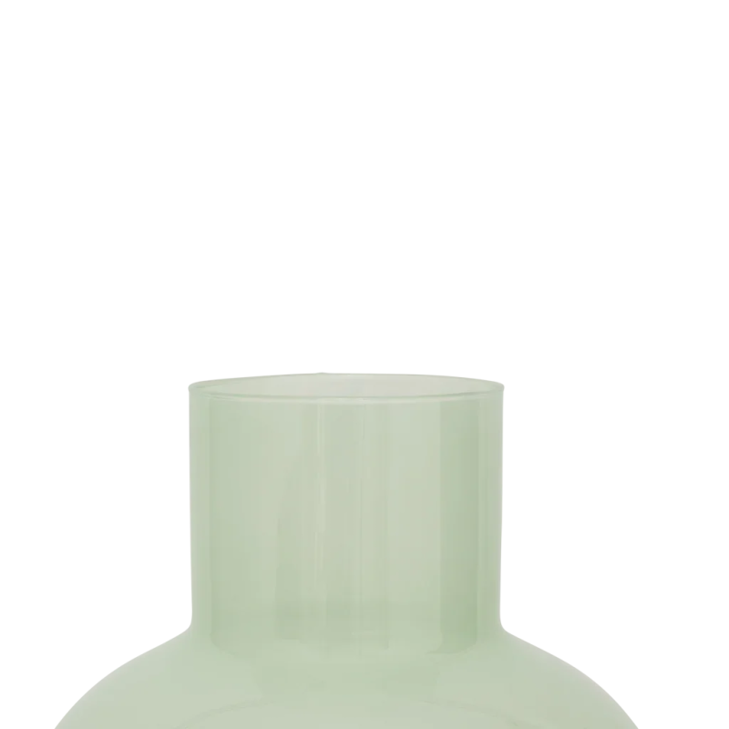 Vase boule verre recyclé vert clair 28x28,4 cm Collo Urban Nature Culture - 4