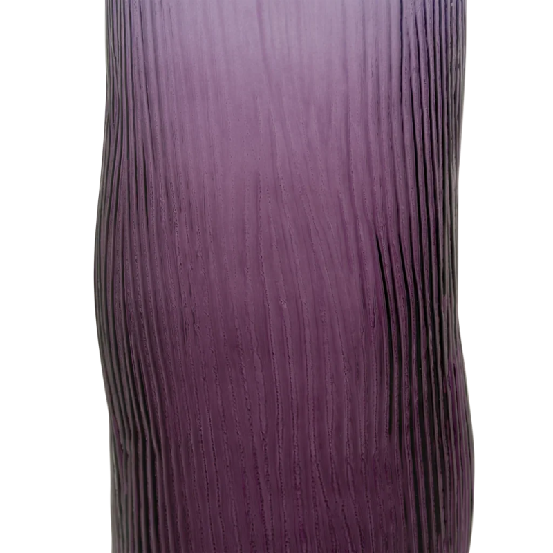 Vase cylindre en verre recyclé prune 14x33 cm Yuli Urban Nature Culture - 3